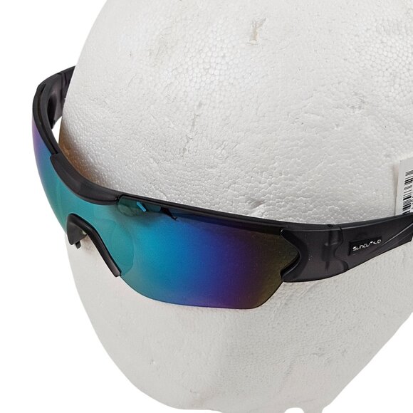 Suncloud Hotline Polarized Sunglasses Matte Smoke/Polar Green Mirror Sports Case - Picture 4 of 9